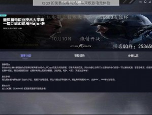 csgo 的免费观看网站，带来极致电竞体验