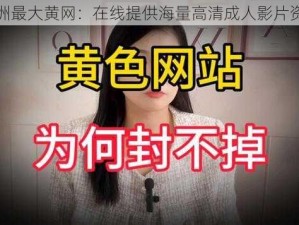 亚洲最大黄网：在线提供海量高清成人影片资源