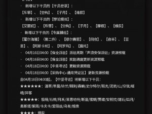 明日方舟游戏公告揭秘：深入解析11月11日更新维护内容及其亮点解析