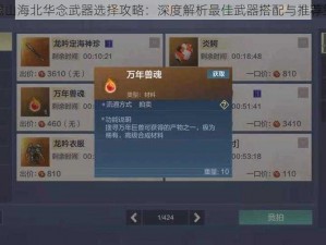 妄想山海北华念武器选择攻略：深度解析最佳武器搭配与推荐策略