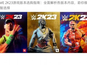 WWE 2K23游戏版本选购指南：全面解析各版本内容，助你做出明智选择