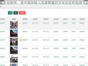 看 B 站软件，是中国年轻人高度聚集的文化社区和视频平台