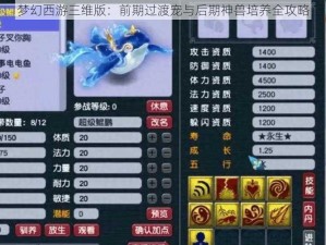 梦幻西游三维版：前期过渡宠与后期神兽培养全攻略