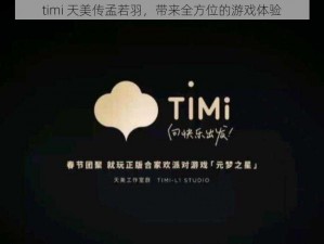 timi 天美传孟若羽，带来全方位的游戏体验