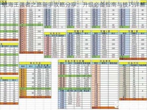 航海王强者之路新手攻略分享：升级必备指南与技巧详解