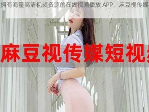 一款拥有海量高清视频资源的在线视频播放 APP，麻豆视传媒在线观看