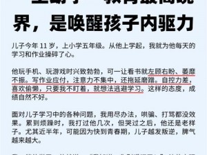 读书无力，奇葩父亲自述：逆子爱学路上的挑战与坚持之路径探索