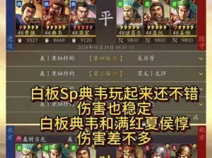 三国志战略版典韦加点攻略：策略与技巧解析