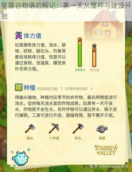 星露谷物语启程记：第一天从播种与建设开始