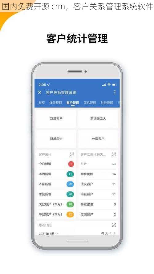 国内免费开源 crm，客户关系管理系统软件