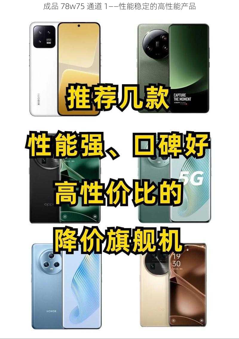 成品 78w75 通道 1——性能稳定的高性能产品