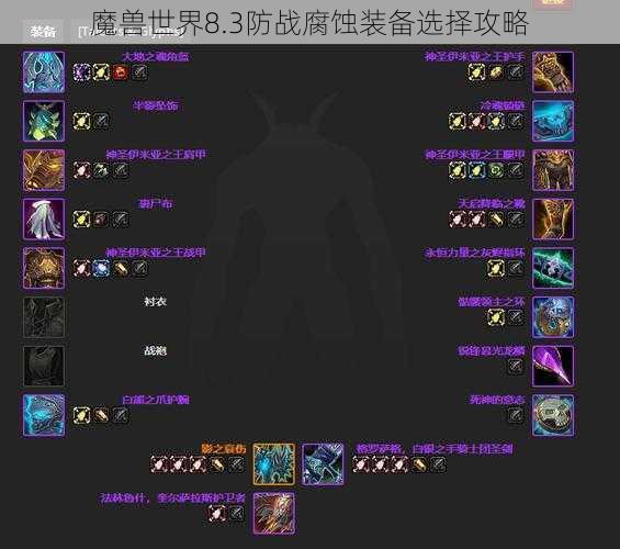 魔兽世界8.3防战腐蚀装备选择攻略