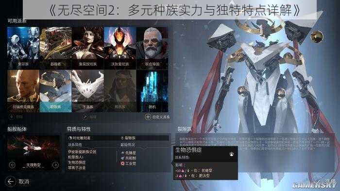 《无尽空间2：多元种族实力与独特特点详解》