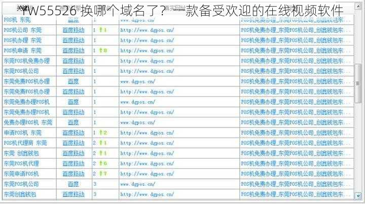 YW55526 换哪个域名了？一款备受欢迎的在线视频软件