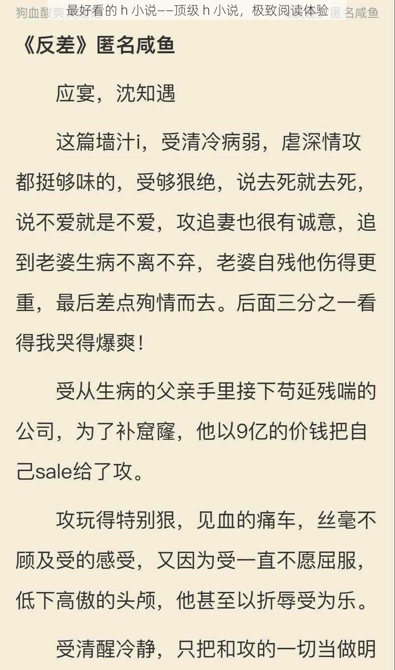 最好看的 h 小说——顶级 h 小说，极致阅读体验