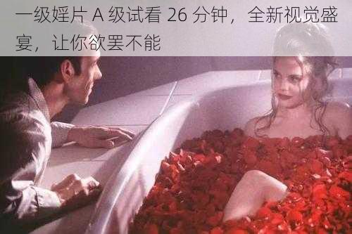 一级婬片 A 级试看 26 分钟，全新视觉盛宴，让你欲罢不能