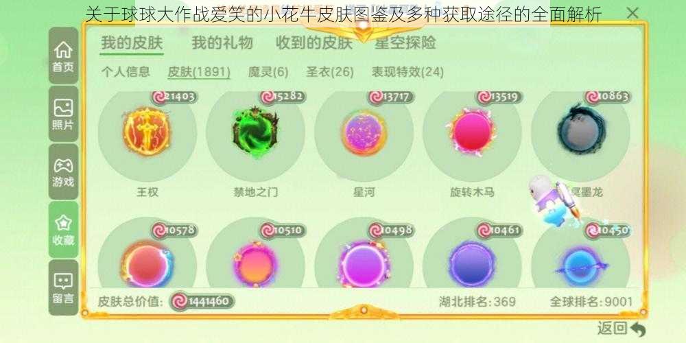 关于球球大作战爱笑的小花牛皮肤图鉴及多种获取途径的全面解析