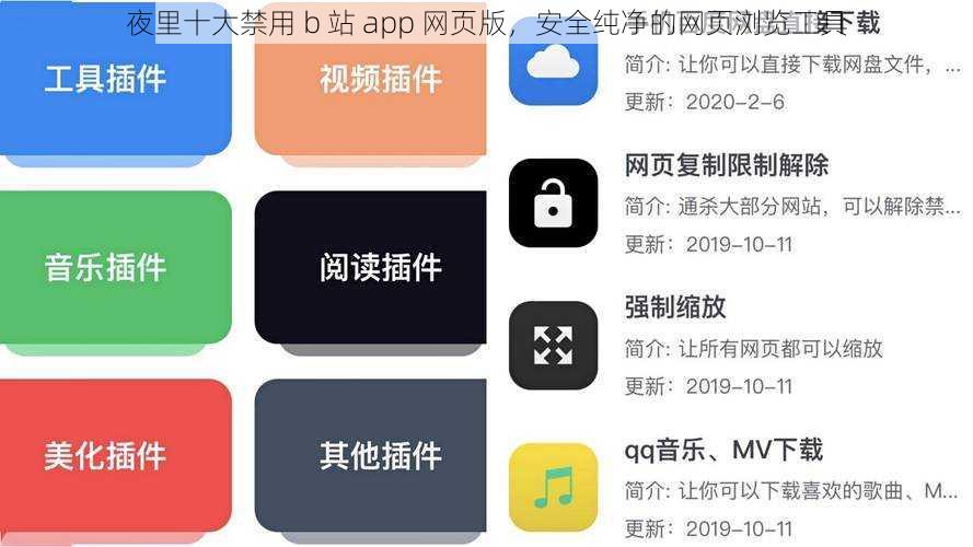 夜里十大禁用 b 站 app 网页版，安全纯净的网页浏览工具