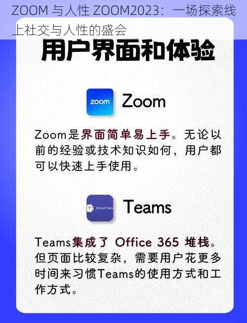 ZOOM 与人性 ZOOM2023：一场探索线上社交与人性的盛会