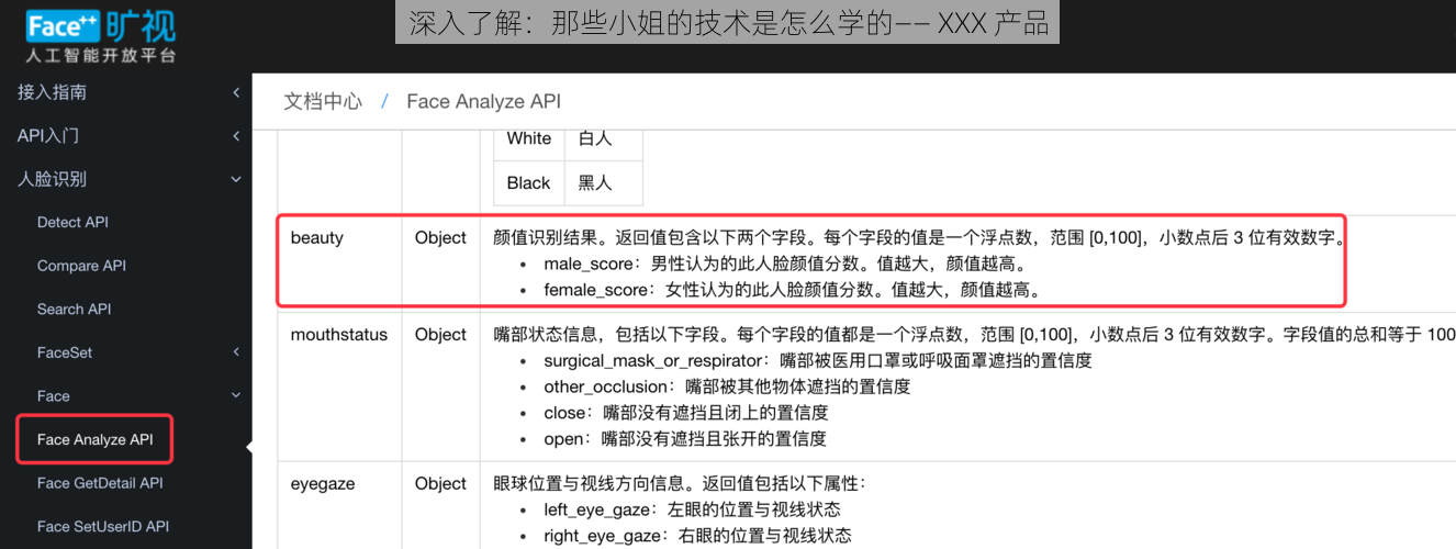 深入了解：那些小姐的技术是怎么学的—— XXX 产品