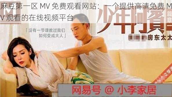 麻豆第一区 MV 免费观看网站：一个提供高清免费 MV 观看的在线视频平台