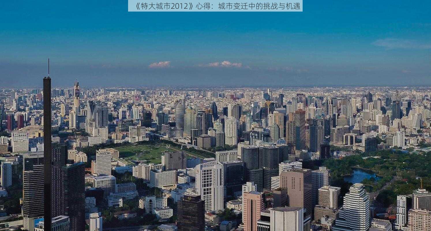 《特大城市2012》心得：城市变迁中的挑战与机遇