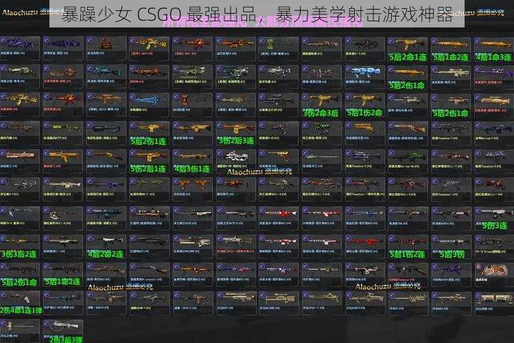 暴躁少女 CSGO 最强出品，暴力美学射击游戏神器