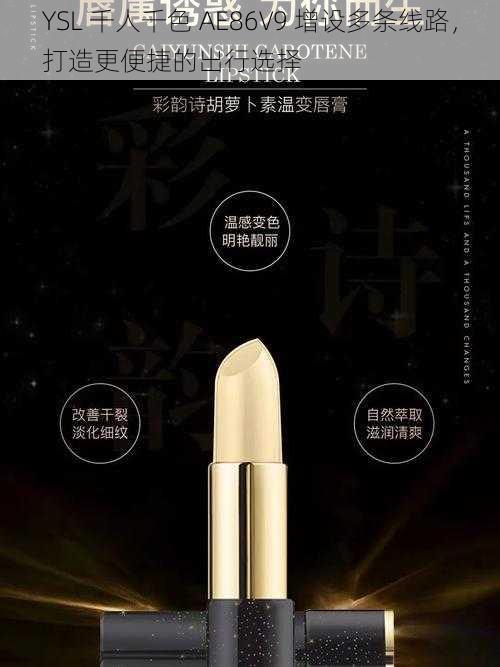 YSL 千人千色 AE86V9 增设多条线路，打造更便捷的出行选择