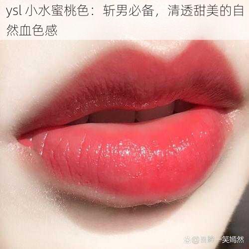 ysl 小水蜜桃色：斩男必备，清透甜美的自然血色感