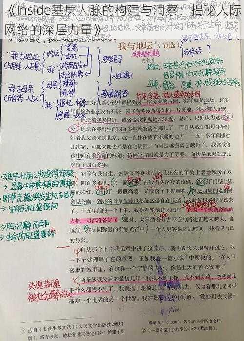 《Inside基层人脉的构建与洞察：揭秘人际网络的深层力量》