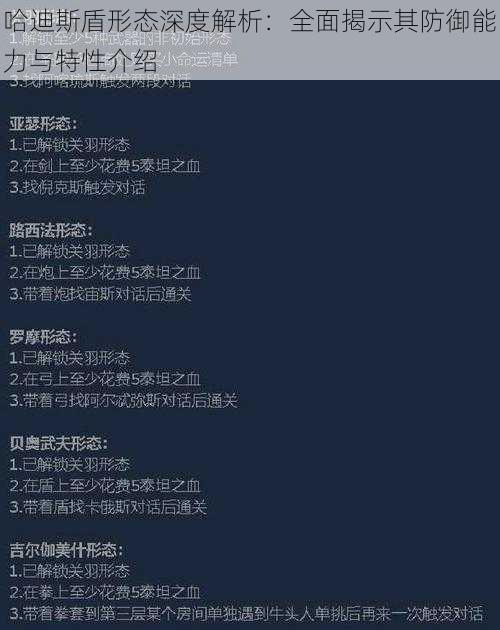 哈迪斯盾形态深度解析：全面揭示其防御能力与特性介绍