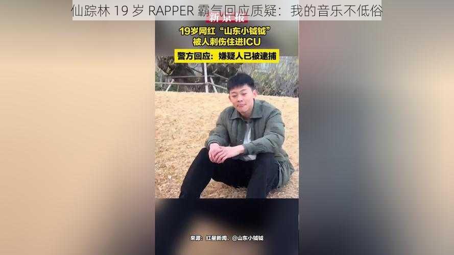 仙踪林 19 岁 RAPPER 霸气回应质疑：我的音乐不低俗