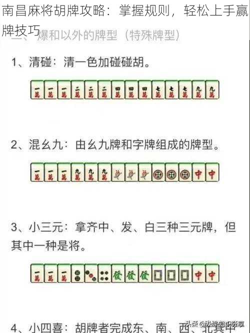 南昌麻将胡牌攻略：掌握规则，轻松上手赢牌技巧