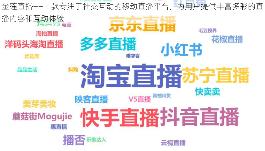 金莲直播——一款专注于社交互动的移动直播平台，为用户提供丰富多彩的直播内容和互动体验