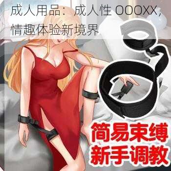 成人用品：成人性 OOOXX，情趣体验新境界