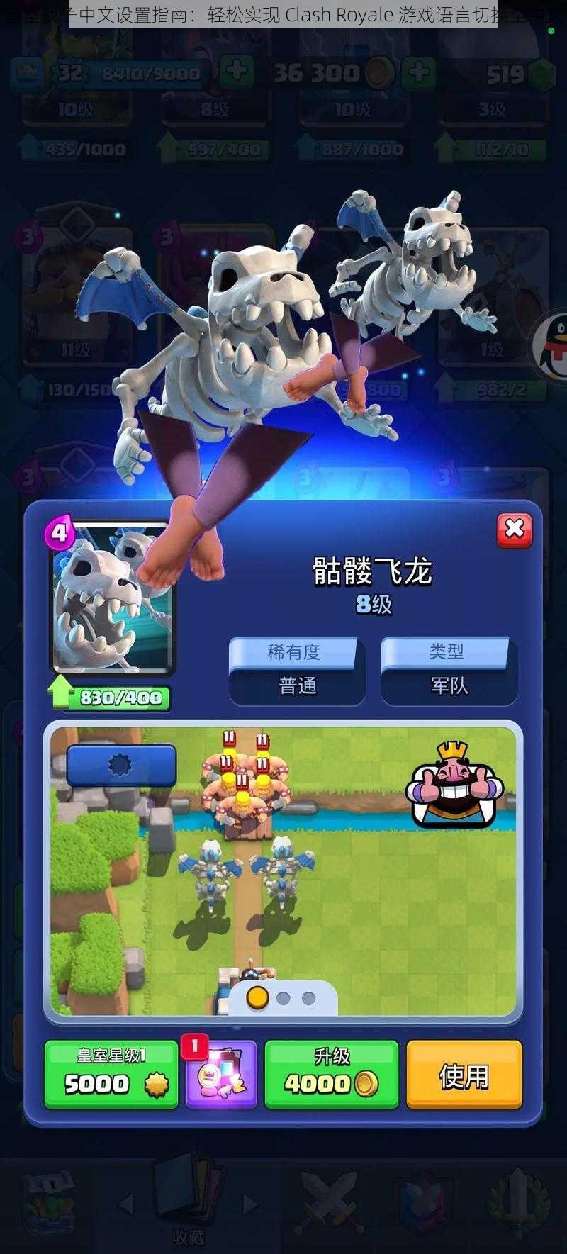 皇室战争中文设置指南：轻松实现 Clash Royale 游戏语言切换至中文