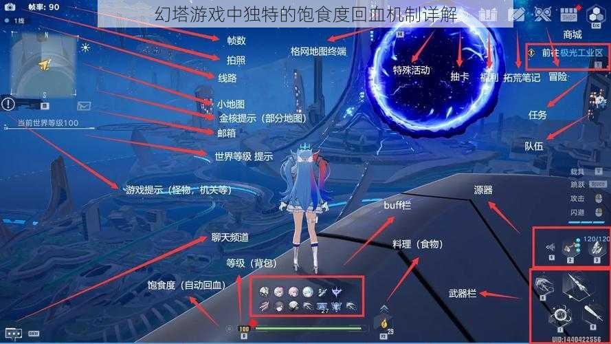 幻塔游戏中独特的饱食度回血机制详解