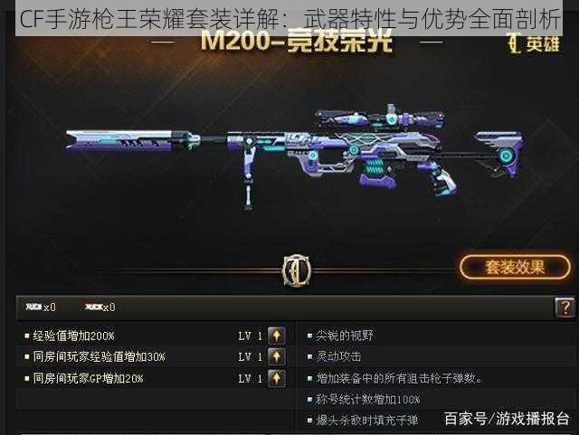 CF手游枪王荣耀套装详解：武器特性与优势全面剖析