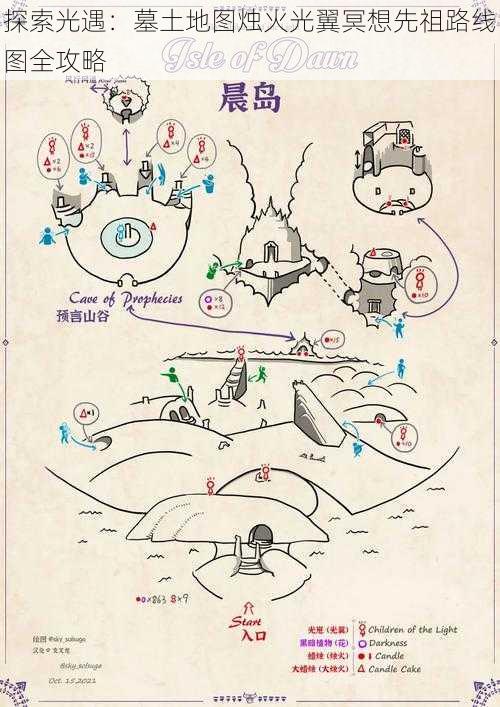 探索光遇：墓土地图烛火光翼冥想先祖路线图全攻略