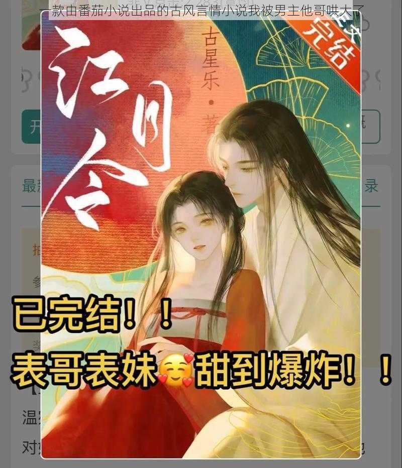 一款由番茄小说出品的古风言情小说我被男主他哥哄大了