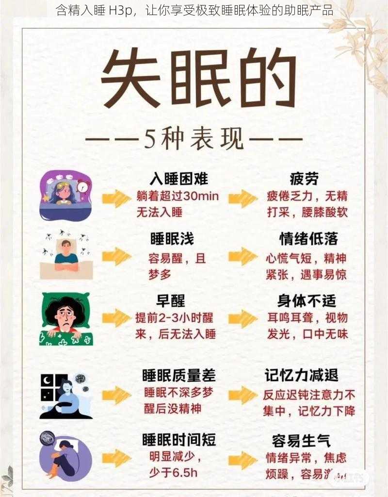 含精入睡 H3p，让你享受极致睡眠体验的助眠产品