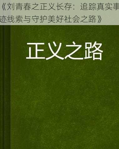 《刘青春之正义长存：追踪真实事迹线索与守护美好社会之路》