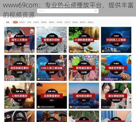 www69com：专业的视频播放平台，提供丰富的视频资源