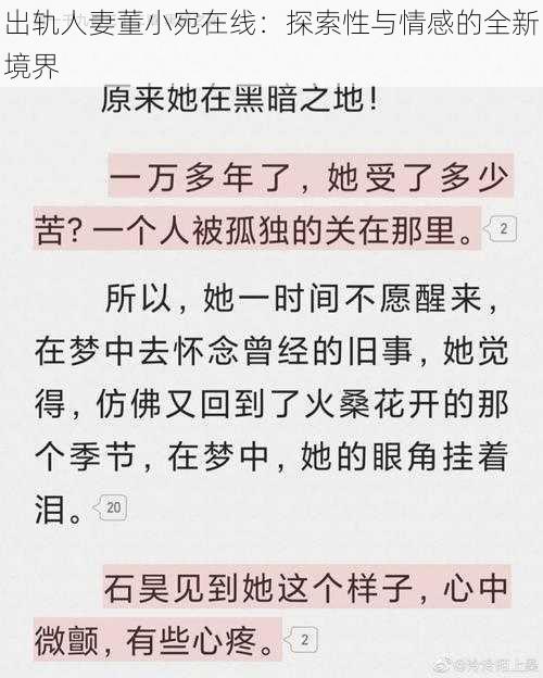 出轨人妻董小宛在线：探索性与情感的全新境界