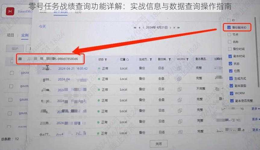 零号任务战绩查询功能详解：实战信息与数据查询操作指南