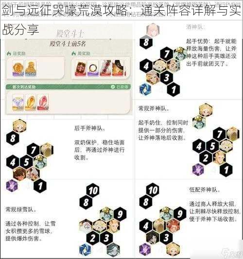 剑与远征哭嚎荒漠攻略：通关阵容详解与实战分享