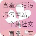 含羞草污污污污网站，一个集社交、直播、互动于一体的成人娱乐平台