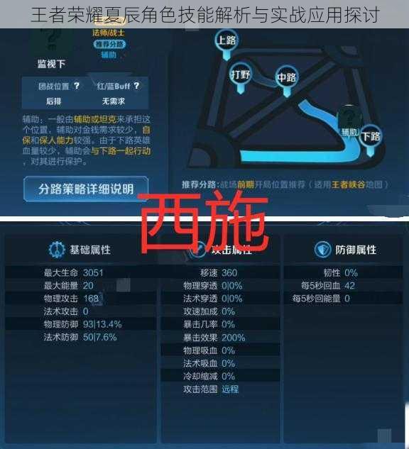 王者荣耀夏辰角色技能解析与实战应用探讨