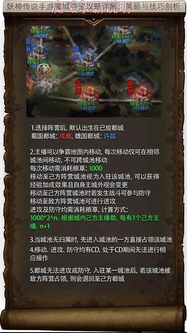 妖神传说手游魔域夺宝攻略详解：策略与技巧剖析