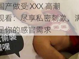 国产做受 XXX 高潮观看：尽享私密刺激，满足你的感官需求